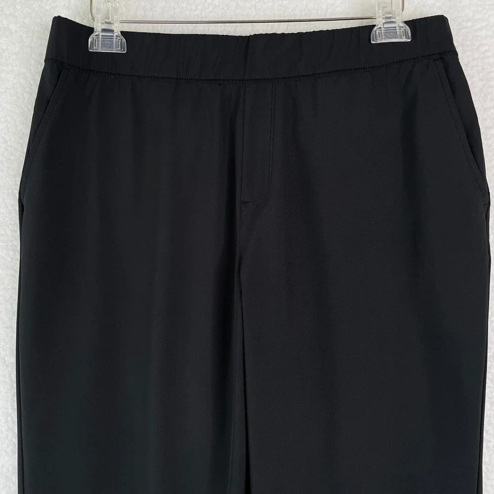 Tommy Bahama Everyday Active Black Ankle Pants Womens XL Stretch Zipper Hem XL